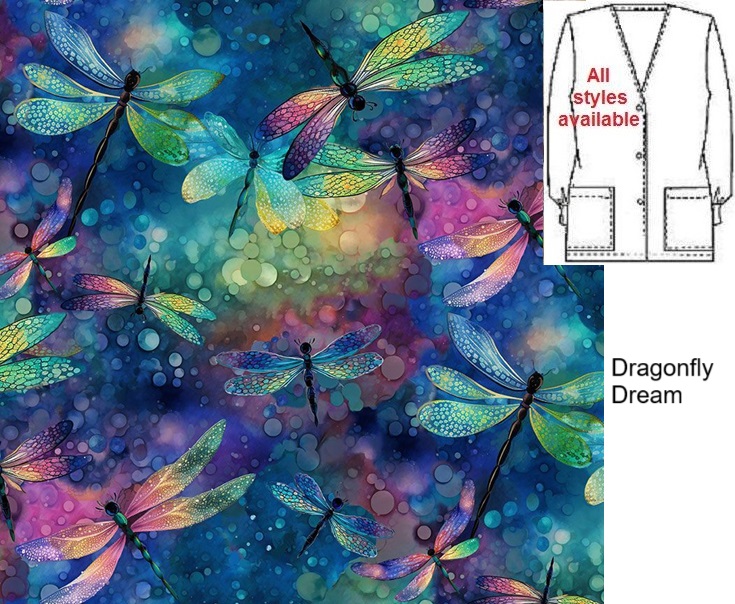 dragonfly dream scrub tops